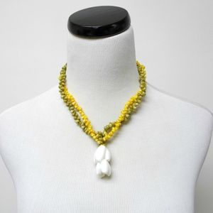 DIANE . 2 strand shell necklace / choker